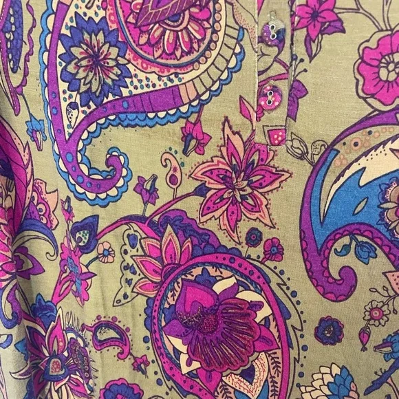 Soft surroundings gorgeous night gown or loungewear gown. Very luxurious! - Picture 3 of 5